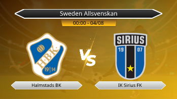 Sweden Allsvenskan Halmstads BK VS IK Sirius FK