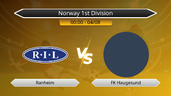 Norway 1st Division Ranheim VS FK Haugesund