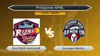 Philippines MPBL Rizal EMKAI Xentromall VS Sarangani Marlins